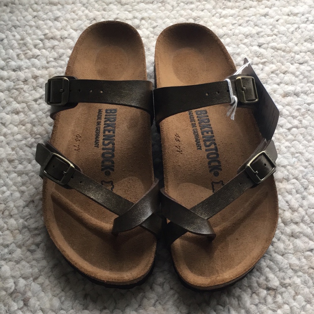 NWOB Birkenstock Mayari in Golden Brown -36 Narrow - Picture 3 of 5